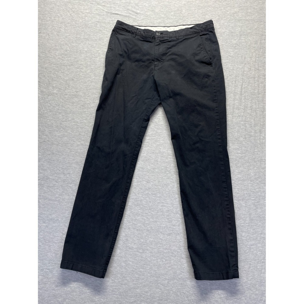 Calvin Klein Slim Fit Stretch Chino Pants Mens 33x30 (Fits 34x29) Black Cotton